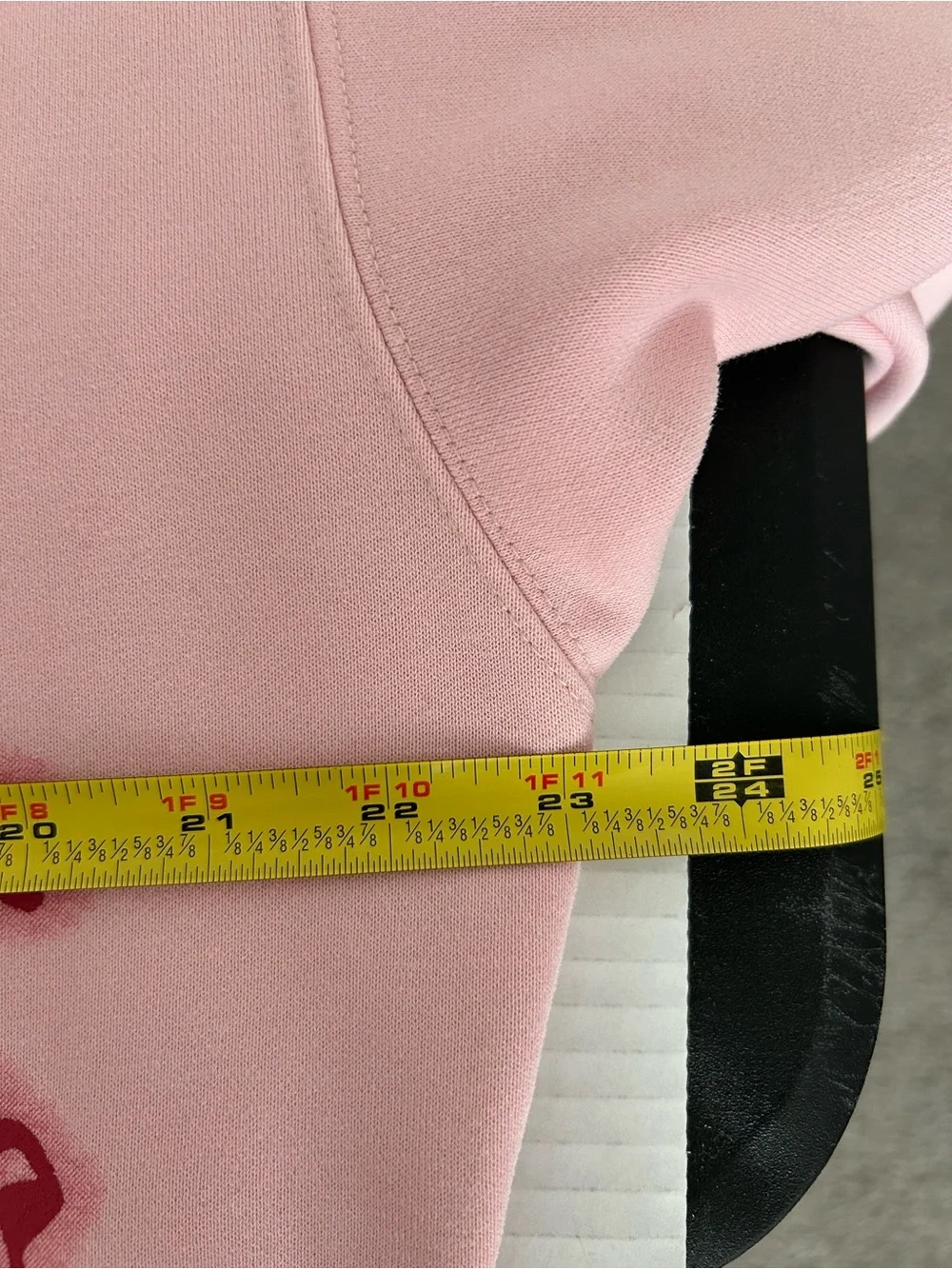Aelfric Eden Pink Pullover Hoodie with Dark Pink Cartoon Graphic/ S